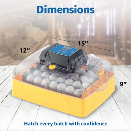 Brinsea Ovation 28 EX Egg Incubator & Expert Incubation Book, Automatic Humidity Control and Egg Turning for Hatching 28 Chicken, Duck, Other Bird Eggs, Precision Digital Controls - style: With Book