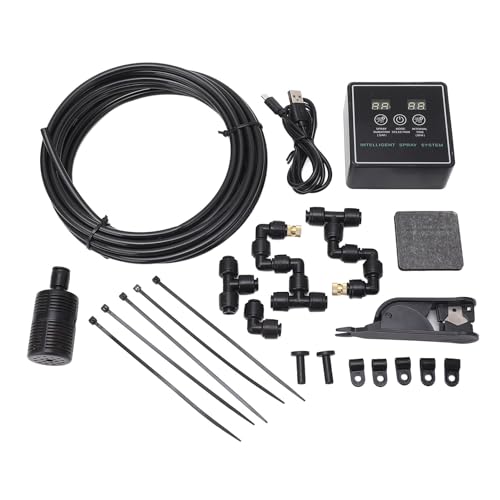 Reptile Fogger, Smart Spray System with Automatic Timing, 360 Degree Adjustable Misting Nozzles for Terrarium