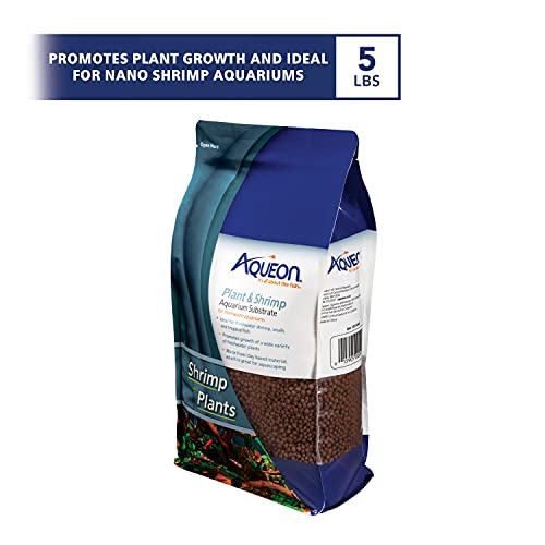 Aqueon Plant and Shrimp Aquarium Substrate, Aqua Soil for Fish Tanks, 5 Pounds (Pack of 8) - size: 5 Pounds (Pack of 8)
