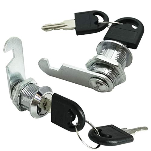Cylinder Cam Cylinder Lock Cabinet Keyed Cam Locks Mailbox Cabinet Tool Box Lock 12/19 (16mm) (2Pack) - size: Cylinder Lock 12/19in(16MM)