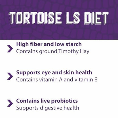 Mazuri |Tortoise LS Diet | Low-Starch Tortoise Food | 25 Pound (25 lb.) Bag