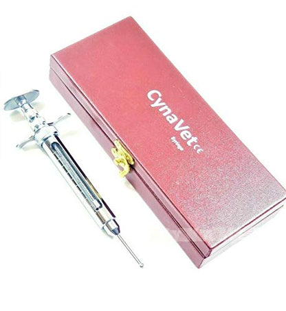 New Premium Reptile Snake Feeder Feeding Pinky Pump Syringe Tool 10cc Stainless Steel Veterinary