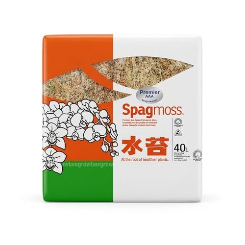 Premium New Zealand Sphagnum Moss, 500g (40L When Hydrated) Premier AAA Grade (150mm, 6" Strands) - Harvested in New Zealand's South Island, Dried and Long for Potted Plants, Orchids, Reptiles - style: AAA Premier (6" Strands)