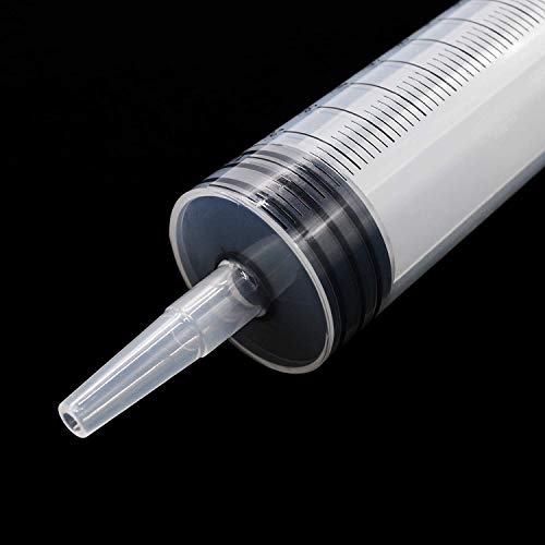 Large Plastic Syringe with Tube 60ml & 20ml with 13inch Tubing for Scientific Labs, Measuring, Watering, Refilling, Filtration, Feeding Pets, Oil or Glue Applicator, 4pcs - size: 2pcs 20ml + 2pcs 60ml