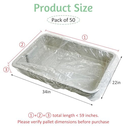 Tfwadmx 20 PCS Disposable Bird Cage Liner Bags 34'' x 22'' Plastic Parakeet Cage Tray Liners Oversized Plastic Tray Covers for Birdcage Parrots Cockatiels