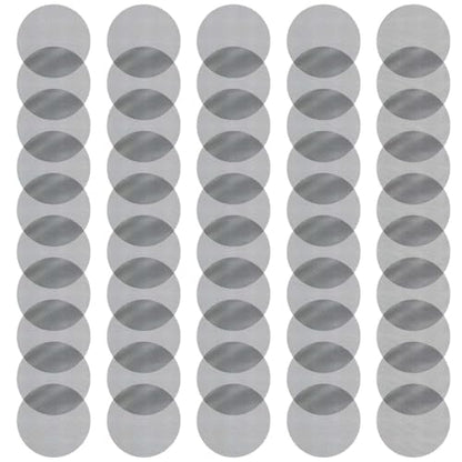 JEATHA 50pcs Flower Pot Hole Mesh Pad Round/Square Bonsai Mesh Drainage Screens Garden Drainage Mesh Gray Circular 1 One Size