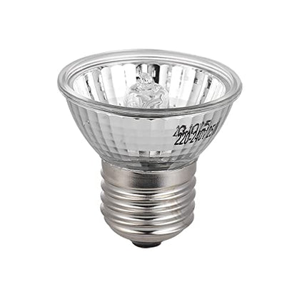 HURRISE 25W Halogen Heat Lamp Lightweight, Appetite UVB Promote Vitamin D3 Synthesis, Reptiles Lizard Aquarium, Full Spectrum Small Sun Light (50W) - size: 50 Watts