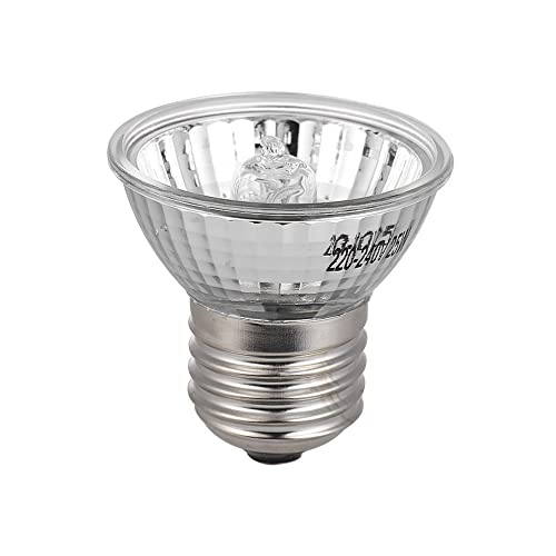 Gavigain 25W Halogen Basking Lamp A B Light, Promotes Vitamin D3 Synthesis, Supports Growth, Ideal for Reptiles and Amphibians (50W) - size: 50 Watts