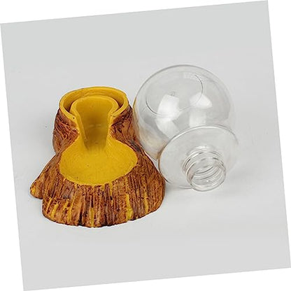 GANAZONO Automatic Reptile Water Feeder Resin Crafted Tortoise Basin Pet Drinking Fountain for Lizards Landscaping Decor