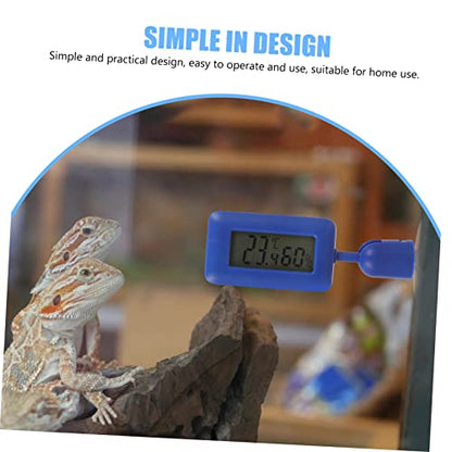 Abaodam Mini Reptile Thermometer Suction ° Rotatable Night Glow Humidity Meter for Terrarium Accurate Temperature Measuring Device for Leopard Gecko Tank Accessories