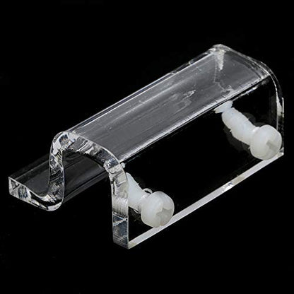 4Pcs Aquarium Lid Clips, Acrylic Material, Stable Support Clamp for Fish Tank Cover, Ideal for Open Tanks and Reptile Enclosures