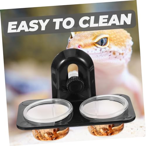 BESPORTBLE 3pcs Reptile Feeder Bowl Large Reptile Water Bowl Gecko Feeding Cups Pet