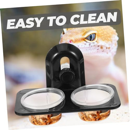BESPORTBLE 3pcs Reptile Feeder Bowl Large Reptile Water Bowl Gecko Feeding Cups Pet