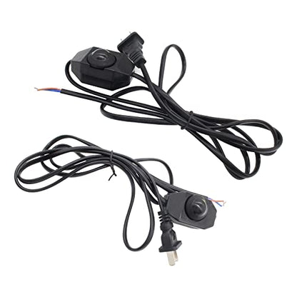 BokWin 2 Pcs Lamp Dimmer Switch with Cord,Rotary Dimmer Switch,Dimmer Cord Switch for Incandescent Bulbs lamp Dimmable LED Lights