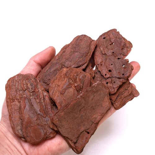 DECHOUS Turtle Box Landscape Decor Pine Bark Bedding 500g Pack Reptile Habitat Rainforest Terrarium Substrate for Tortoise and Reptile Breeding