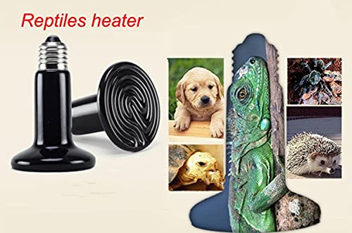 Pet Reptile Far Ceramic Heating Lamp 110V 220V Heat Emitter Light Bulb 25W 50W 75W 100W 150W 200W 220V -75W - color: 220v -75w