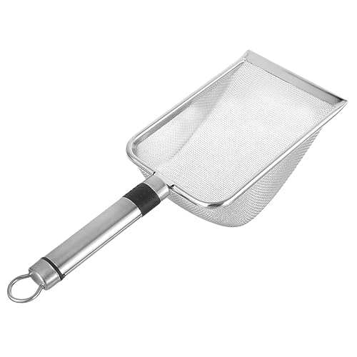 Ipetboom 3pcs Stainless Steel Reptile Litter Scoop Mesh Design for Easy Waste Cleanup Sand Shovel for Tortoises Lizards and Pets for Daily Use and Terrarium Maintenance