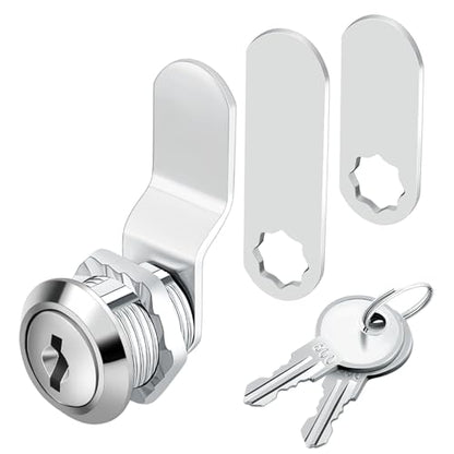 1 Pack Premium Cabinet Cam Locks Keyed Alike - Zzbety 5/8 Inch Cabinet Locks for Secure Files Drawers Mailbox RV Camper Door Tool Box (Zinc Alloy) - size: 5/8 Inch
