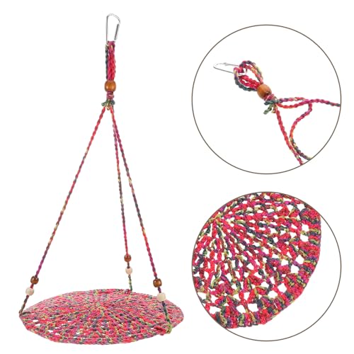 WOONEKY Reptile Hammock Bed for Lizards and Bearded Dragons, Washable Cotton Pet Swing with Clip, Basking Platform Carrier Suitable for Chameleons, Hamsters, and Small Pets