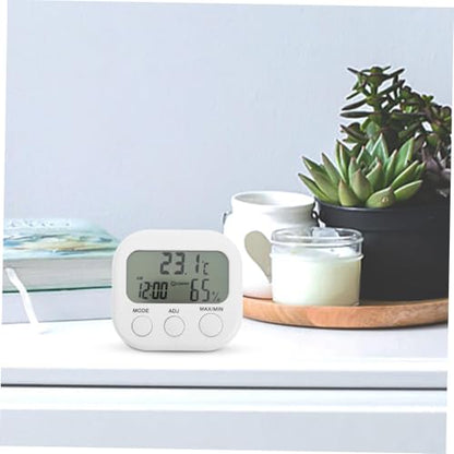 GALPADA Digital Indoor Thermometer Hygrometer for Home Mini Desktop Temperature and Humidity Gauge LCD Display for Reptile Tanks and Greenhouses
