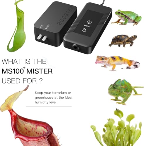 MRREPTILE Reptile Automatic Mister, Misting System for Reptiles, Auto Rain Sprayer for Chameleon, Turtle, Frog, Crested Gecko, Plants, Terrarium Tank Humidifier - size: Nano Mister