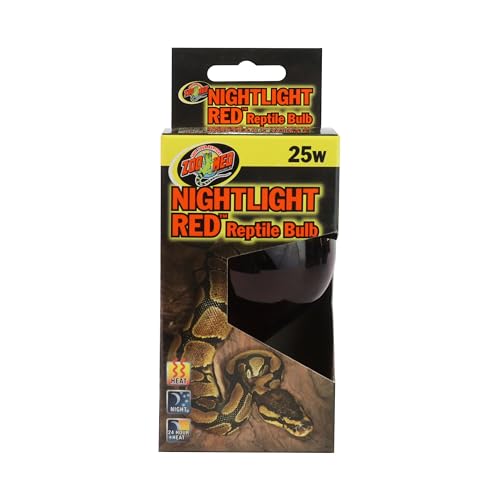 Zoo Med Nightlight Red Reptile Heat Bulb, 25 Watts - size: 25 W