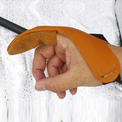 Cowhide Finger Gloves, Anti-Slip Fishing Finger Set, Anti Cutting Fishing Gloves, sea Pole Lure Pull line Finger Set, Heat-Insulating Finger Set