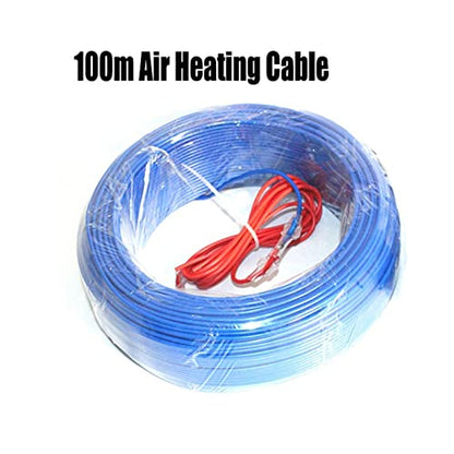 Pipe House Underfloor Heating Soil Air Hotline, Breeding Warming Wire, Greenhouse Plant Aquarium Heating Cable Soil Electronics (Color : 100m air Heat Cable) - color: 100m Air Heat Cable