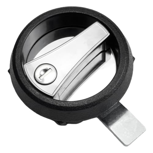 MS901 Black Electric Panel Cam Lock 1PC Round Security Lock for Electrical Enclosures Cabinets Boxes Replacement Enclosure Lock