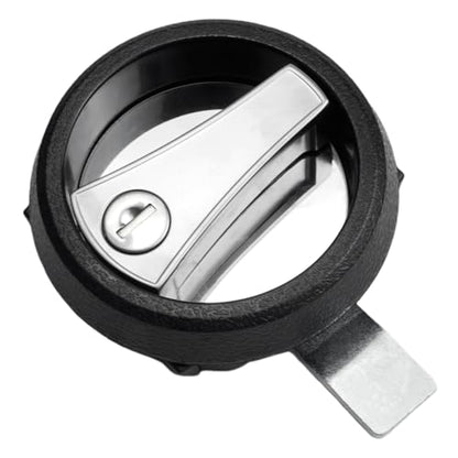 MS901 Black Electric Panel Cam Lock 1PC Round Security Lock for Electrical Enclosures Cabinets Boxes Replacement Enclosure Lock
