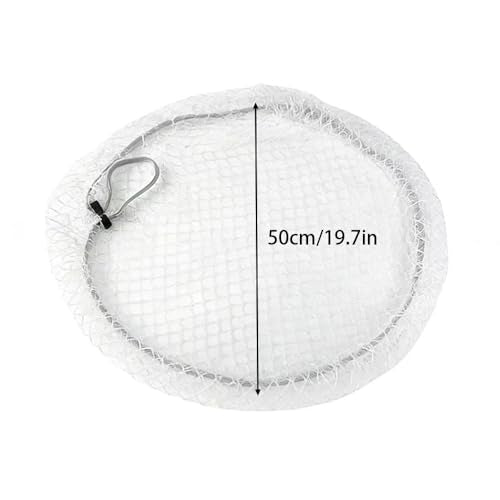 Aquarium Escape Proof Net,Escape Circular Mesh Lid for Terrarium, Resistant Nylon Material, Anti-Jumping Fish Tank Net for Fish Turtle - color: diameter 50cm/19.7inch