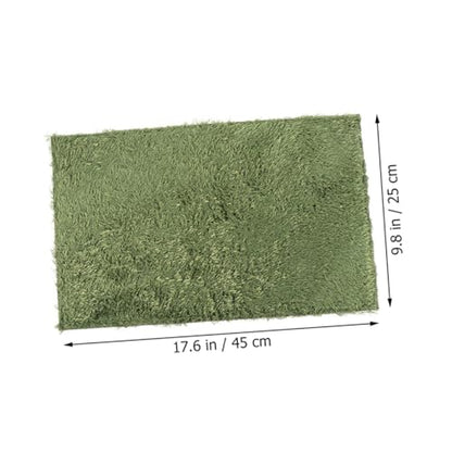 VOSAREA Household Reptile Carpet Comfortable Crawl Pets Cushion Washable Pet Mat for Lizard Gecko Turtle Tortoise Habitat Faux Grass Bedding