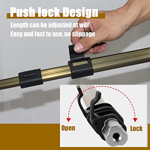71.6" Snake Hook Retractable Reptile Catcher Stick Tongs Grabber Handling Tool for Rattlesnakes Python Copperhead Removal Catching - color: Champagne