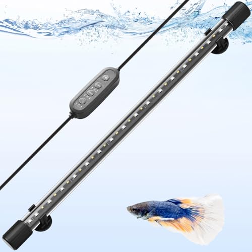 FEDOUR 22.8in Submersible Aquarium LED Light, 24/7 Mode Aquarium Lights with Full Spectrum RGBW LEDs, IP68 Waterproof Fish Tank Light with Dimming, Timming and Color Adjustable - style: 22.8inch
