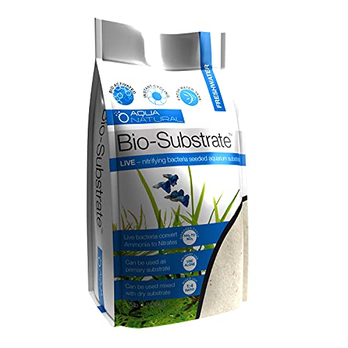 Aqua Natural Sugar White Sand Bio-Substrate 5lb for Freshwater Aquariums,Sand seeded with Start up bio-Active nitrifying Bacteria,(Pack of 8) - size: One Size Fits All (Pack of 8)