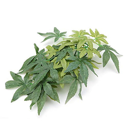 Sonew Lifelike Green Artificial Plant for Aquarium and Fish Decoration 30cm - Plastic Plant with Suction Cup for Reptile Terrariums and Underwater Decor (12 inches 30cm) - size: 12 inches 30cm
