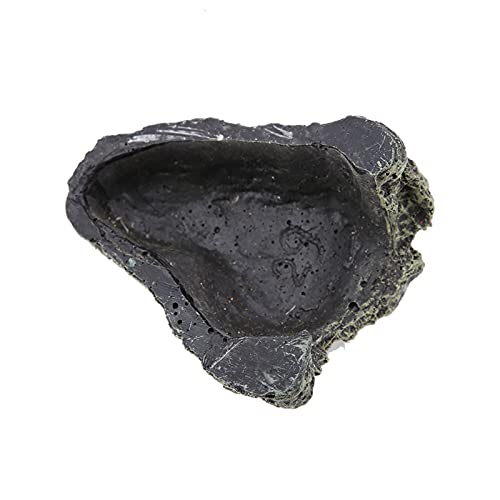 Reptile Rock Hide Cave, 1.6 in Inner Diameter, Small | Simulation Stone Appearance, Aquarium Habitat Decoration, Lizard Turtle Amphibian Enclosure, Tortoise Habitat Accessory - size: 3.5 x 2.8 x 1.6 in