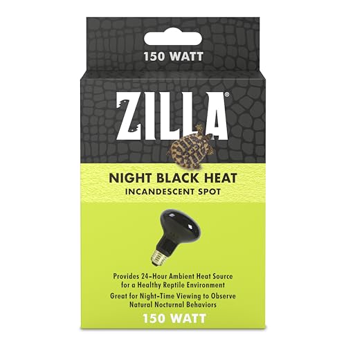 Zilla Incandescent Spot Bulb, for Nocturnal Reptile Species, Night Black - size: Pack of 1, style: Night Black (150W)