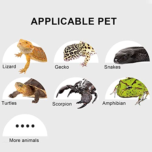 Reptile Heating Pad, USB Reptile Heat Pad with 3 Level Adjustable Thermostat Antiscratch Terrarium Heating Mat Under Tank Heater Terrarium Warmer for Tortoise Lizard (Large Size) - size: Large Size