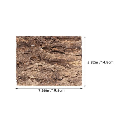 NUOBESTY 3 Pack Cork Bark Background for Reptile Terrarium - Realistic Tree Bark Decor for Lizard Snake Gecko Bearded Dragon Tank