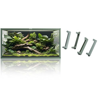 Phailozoo 120 Gallon Reptile Terrarium with 10” Reptile Tank Stackers, Front Opening Reptile Tank for Easy Feeding, Modern Minimalistic, Reptile Enclosure with Leakproof Bottom 48''x24''x24'