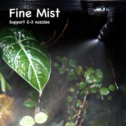 MRREPTILE Reptile Automatic Mister, Misting System for Reptiles, Auto Rain Sprayer for Chameleon, Turtle, Frog, Crested Gecko, Plants, Terrarium Tank Humidifier - size: Nano Mister