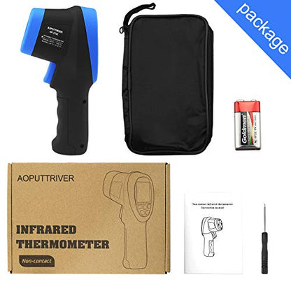 High Temp Infrared Thermometer -58℉~2732℉ Forge Thermometer 30:1 Digital IR Temperature Gauge,Non-Contact Pyrometer for Kiln,Forging,Engine,Industry and Home Repair. - color: AP-2732 Blue
