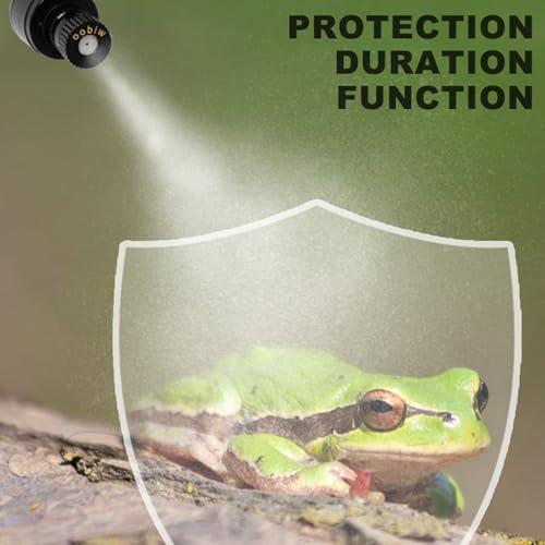 Luocute Automatic Reptile System with Timer, 360° Adjustable Nozzles Smart Misting System for Reptiles Terrariums Rainforest Timer Misting System, Quiet Touch Control DC 5V (US Plug)