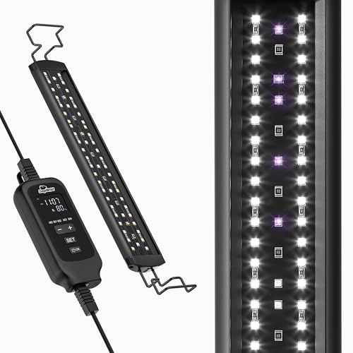 12W LED UVB Light for Reptiles, Full Spectrum Lighting with Dimming Controller, UVB Light Bar for Bearded Dragons, Snakes, Turtles, Gecko - size: 16 INCH