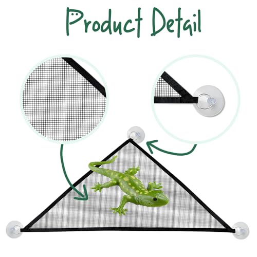 GEGURI Bearded Dragon Hammock Reptile Breathable Mesh Bed for Lizard Leopard Gecko Chameleon Snakes