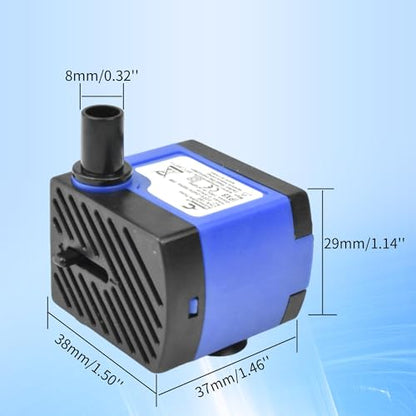 CONQUERALL 2PCS Submersible Pond Pump 47GPH Ultra Quiet 3W Water Changer for Small Water Features - color: 47gph-3w, size: 2PCS