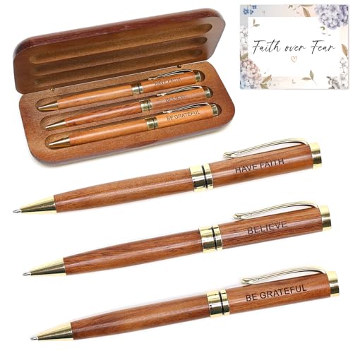 Christian Gifts for Women Men Pen Set Faith Based Spiritual Religious Gift for Women Cute Inspirational Pens for Bible Journaling No Bleed Biblical Gift Motivational Pens for Her Nurse Christian Stuff - color: Christian