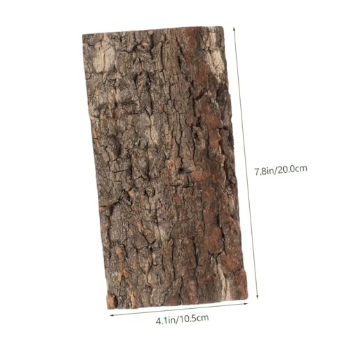 Happyyami 4pcs Fish Tank Landscaping Gecko Tank Backdrop Cork Bark Background Reptile Habitat Decoration Reptile Wooden Cork Tile Aquarium Decor Reptile Tank Natural Cork Bark Crawl 3D