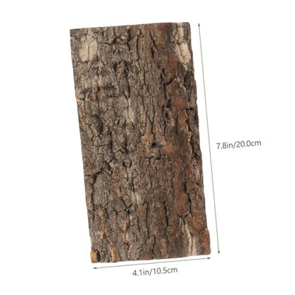 Happyyami 4pcs Fish Tank Landscaping Gecko Tank Backdrop Cork Bark Background Reptile Habitat Decoration Reptile Wooden Cork Tile Aquarium Decor Reptile Tank Natural Cork Bark Crawl 3D